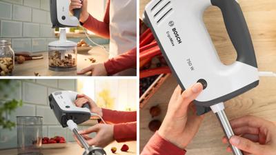 Bosch MFQ37490 mixer Handmixer 750 W Grijs, Wit