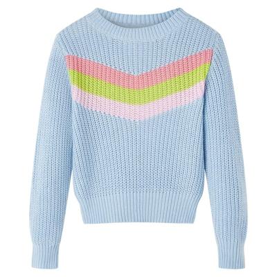 VidaXL Kindertrui gebreid 128 blauw