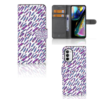 Motorola Moto G52 | Moto G82 | Telefoon Hoesje | Feathers Color Motorola Moto G52 | Moto G82 | Telefoon Hoesje | Feathers Color