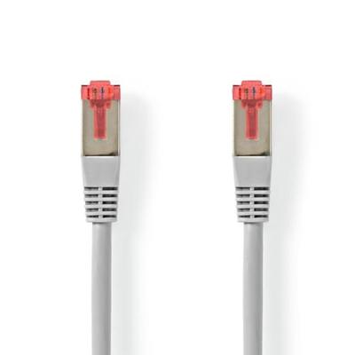 CAT6-kabel | RJ45 Male | RJ45 Male | S/FTP | 5.00 m | Rond | LSZH | Grijs | Label