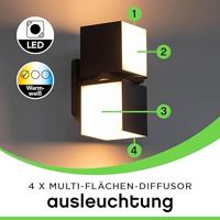 Lutec Zwarte design wandlampCuba reddot award - 5193801012 - thumbnail
