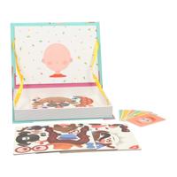 Lobbes Magnetisch opbergboek - gekke gezichten, 55dlg. - thumbnail