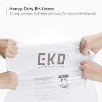 Afvalzak EKO type F-1 18-28 liter met trekband wit 20 stuks - thumbnail