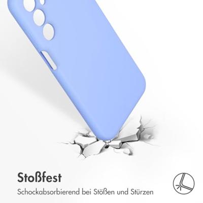 Accezz Liquid Silicone Backcover Samsung Galaxy A25 Telefoonhoesje Paars - thumbnail