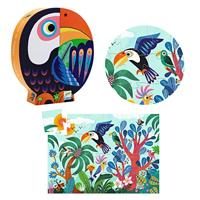 24-delige puzzel Coco de Toekan DJECO blauw - thumbnail