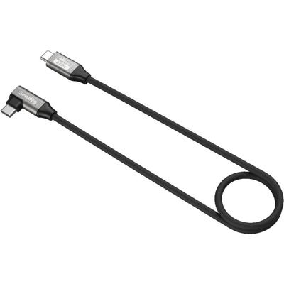 SmallRig 5076 USB-C Data Cable (Straight to Angled, 60cm / 23.6in) (40Gbps + 240W + 8K)