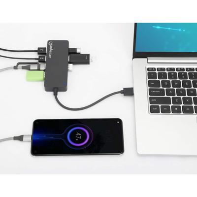 Manhattan 7-Port USB Hub A-stekker A-bus 5Gbit/s zwart