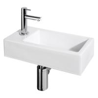 Differnz Differnz fonteinset Helios incl. kraan links - wit - thumbnail