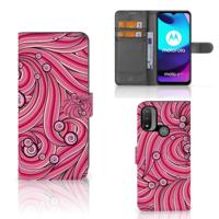 Motorola Moto E20 | E30 | E40 Hoesje Swirl Pink - thumbnail