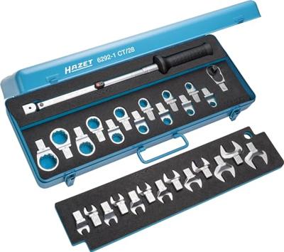 HAZET Momentgereedschapset 6292-1CT/28 - 14 x 18 mm insteekvierkant hol - 28-delig - 13 - 32 HAZET Momentgereedschapset 6292-1CT/28 - 14 x 18 mm insteekvierkant hol - 28-delig - 13 - 32