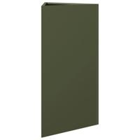 VidaXL Plantenbak driehoek 40x34,5x70 cm staal olijfgroen - thumbnail