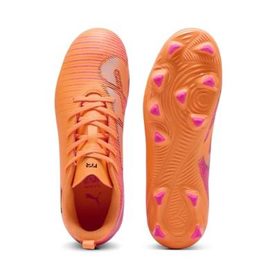 PUMA Future 8 Play Gras / Kunstgras Voetbalschoenen (MG) Kids Oranje Roze Zwart