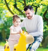 Opblaasbaar springende giraffe - Lexibook - 45 cm H - Inclusief handpomp - Vanaf 3 jaar - thumbnail