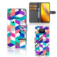 Xiaomi Poco X3 | Poco X3 Pro | Book Case | Blokken Kleurrijk - thumbnail