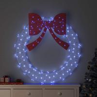 VidaXL Krans met 150 led blauw 120 cm acryl - thumbnail