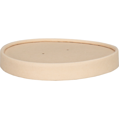 Depa Deksel | soepbeker | Karton + PE | rond | Ø117mm | naturel | 500 stuks