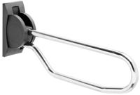 Toiletbeugel Handicare Linido Opklapbaar Aangepast Sanitair 53 cm RVS Gepolijst Antraciet - thumbnail