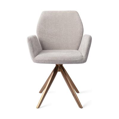 Jesper Home Eetkamerstoel 'Misaki' Turn Rose, kleur Pretty Plaster Jesper Home Eetkamerstoel 'Misaki' Turn Rose, kleur Pretty Plaster