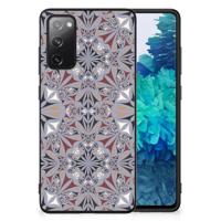 Samsung Galaxy S20 FE Marmeren Print Telefoonhoesje Flower Tiles - thumbnail