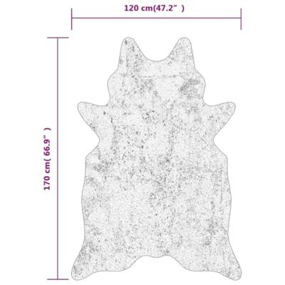 VidaXL Vloerkleed koeienpatroon wasbaar 120x170 cm zwart wit