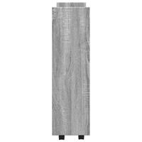 Opbergtrolley smal 3-laags bewerkt hout grijs sonoma eiken - thumbnail