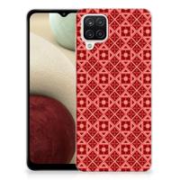 Samsung Galaxy A12 | TPU bumper | Batik Rood - thumbnail