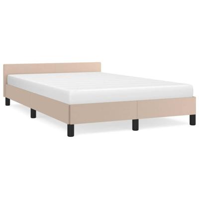 Bedframe met hoofdeinde zonder matras Cappuccino 120x200 cm