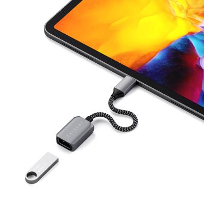 Satechi USB-C naar USB-A 3.0 adapter kabel - Space Gray