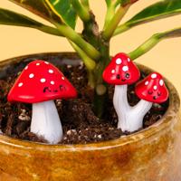 Bloempot paddenstoelen (set van 4) - thumbnail