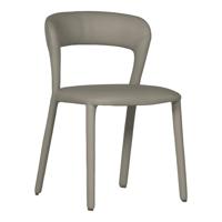 Woood Noble eetkamerstoel leer Beige - thumbnail