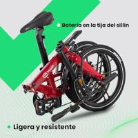 Elektrische Fiets Youin BK1350R MARBELLA Rood 250 W 20" - thumbnail