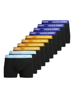 Jack and Jones 10-Pack heren boxershorts - Katoenen Multipack ondergoed heren - Voordeelverpakking