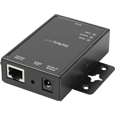StarTech.com 1-poorts serieel-over-IP Ethernet apparaatserver - RS232 - DIN Rail en oppervlakte monteerbaar - aluminium (NETRS2321P)