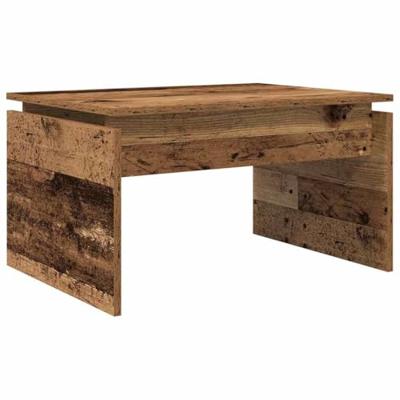 Salontafel 68x50x38 cm bewerkt hout oud houtkleurig