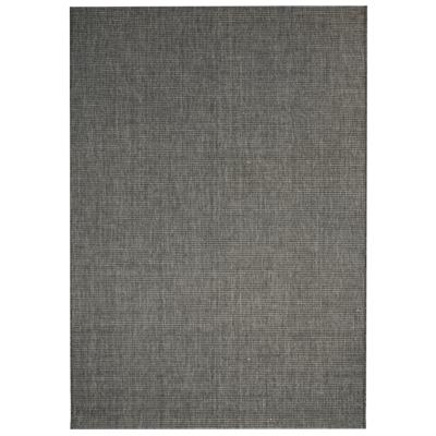 vidaXL Vloerkleed binnen/buiten 140x200 cm sisal look donkergrijs