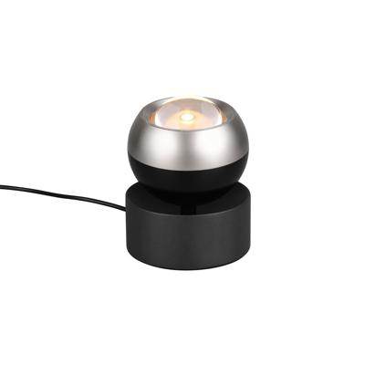 LED Tafellamp - Trio Select Orbit - 1 Lichtpunt van 5 Watt - Touchdimmer - Aanpasbare Lichtkleur - Geheugenfunctie - IP20 - Mat Nikkel - Metaal