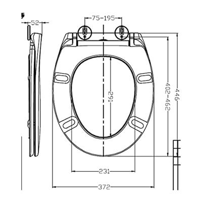 Toiletzitting Wiesbaden Ultimo 3.0 One Touch Softclose Mat Wit