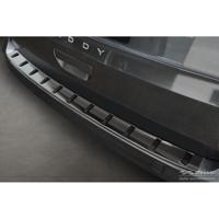 Zwart RVS Bumper beschermer passend voor Volkswagen Caddy V Cargo & Combi 2020- 'STRONG EDITION' AV254023 - thumbnail