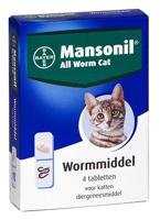 Mansonil All Worm Cat - Ontwormingstabletten voor Katten - 4 stuks - thumbnail