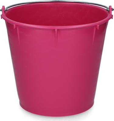 Emmer 7 l met beugel roze Emmer 7 l met beugel roze