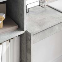 Bureau met lade 2 pcs Beton Grijs - thumbnail