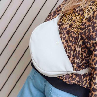 Dames Bumbag leer - gebroken wit - MŌSZ Franky