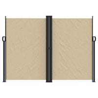 VidaXL Windscherm uittrekbaar 180x1000 cm beige - thumbnail