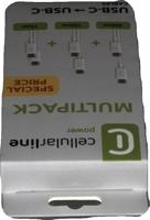 cellularline | Multipack | USB-C naar USB-C oplaadkabel | 3 kabels, 3 lengtes: 120 cm, 200 cm, 15 cm - thumbnail