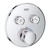Thermostatische Douchekraan GROHE Grohtherm Smart Controle met Omstelling Hard Graphite Geborsteld - thumbnail