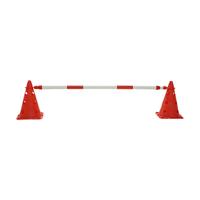 POLE FOR AGILITY METALLIC HURDLE EXTENSIBLE RED/WHITE - thumbnail