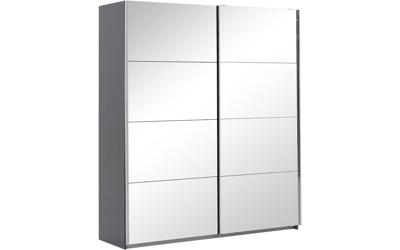 Goossens Basic Kledingkast Miami, 226 cm breed, 210 cm hoog, 2x spiegel schuifdeuren Goossens Basic Kledingkast Miami, 226 cm breed, 210 cm hoog, 2x spiegel schuifdeuren