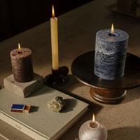 Kaars rustiek 80/110 mm donkerbruin Spaas - Spaas - thumbnail