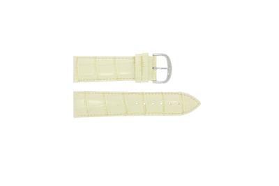 Horlogeband Davis B0185 Leder Beige 24mm Horlogeband Davis B0185 Leder Beige 24mm