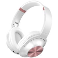 Draadloze Bluetooth On-Ear Koptelefoon Wit/Roze - thumbnail